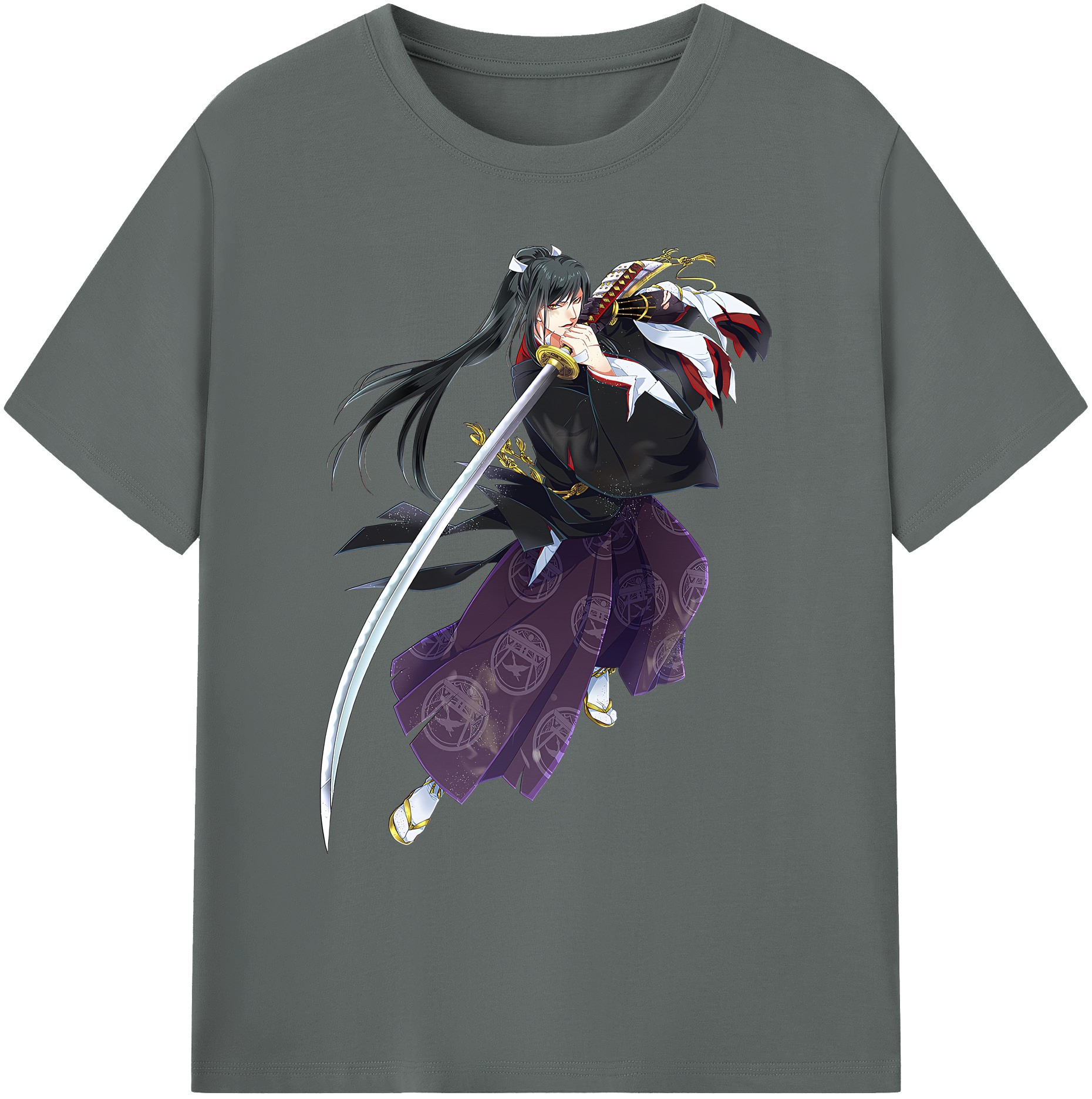 （画像用） 刀剣乱舞 Touken Ranbu 綿100％ メンズ半袖Tシャツ｜肌触りやわらか＆通気性